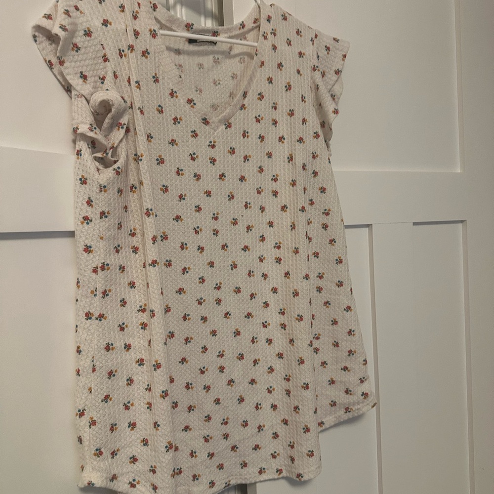 HEIMISH USA White Floral Knit Top - Picture 3 of 7